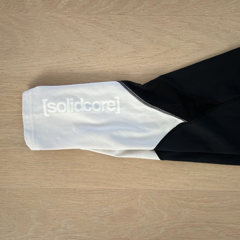 Alala x Solidcore Captain Crop Tights - Small - Black/White